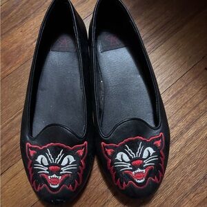 Strange Cvlt Black Cat Flats